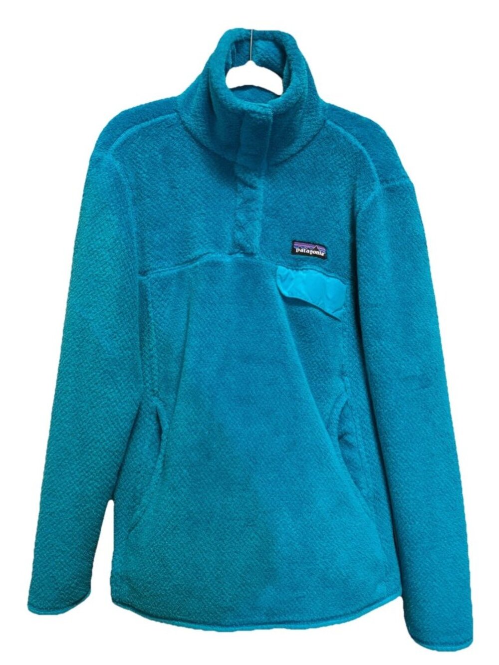 Patagonia Women's Re-Tool Snap-T Fleece Pullover XS Teal